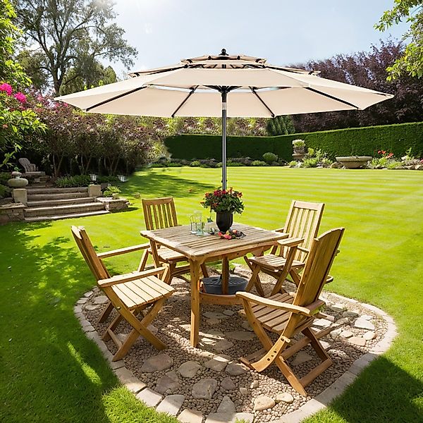 LVHOM Sonnenschirm (Modell B)294x294cm, Super winddicht, günstig online kaufen