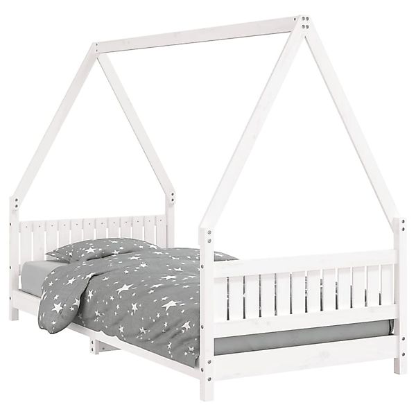 vidaXL Kinderbett Weiß 90x200 cm Massivholz Kiefer 834499 günstig online kaufen