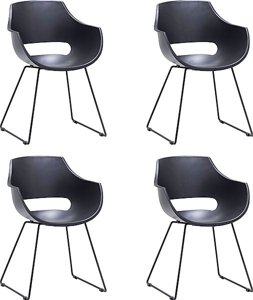 MCA furniture Schalenstuhl "Rockville", (Set), 4 St., 4er-Set, Kufe, Kunsts günstig online kaufen