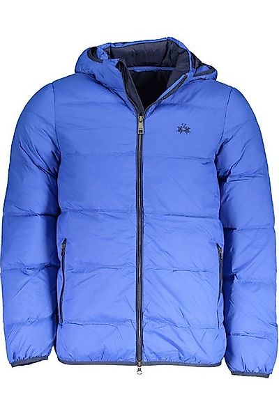 La Martina Outdoorjacke Blaue Herrenjacke mit abnehmbarer Kapuze und Sticke günstig online kaufen