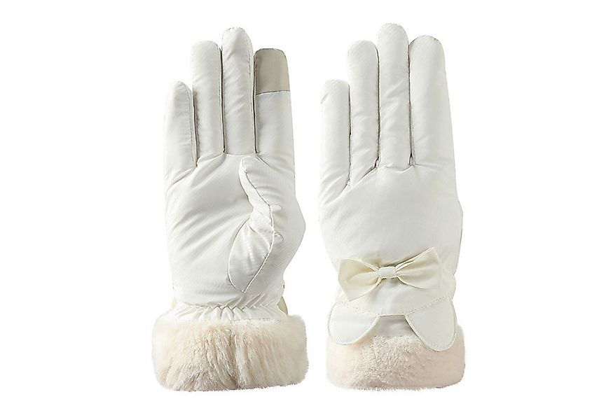 Refttenw Fahrradhandschuhe Damen Winter Warm Plüsch Gefüttert Handschuhe, T günstig online kaufen