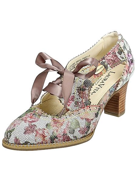 LAURA VITA Pumps Leder/Textil Schnürpumps günstig online kaufen