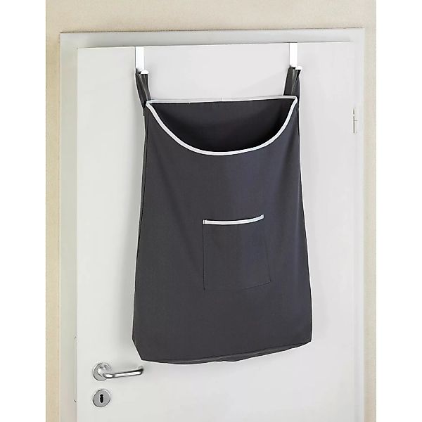 WENKO Über-Tür Wäschesammler Canguro Grau, 65 l silber günstig online kaufen