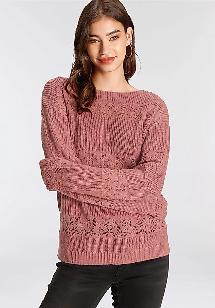 Laura Scott Strickpullover, mit Ajour-Muster - NEUE KOLLEKTION günstig online kaufen