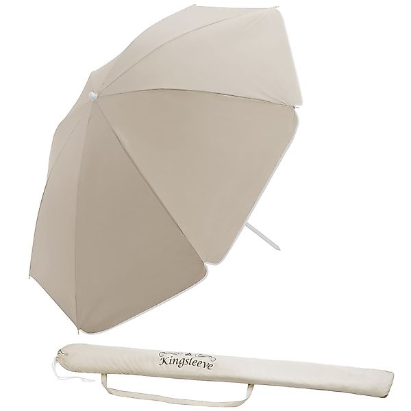 Sonnenschirm Crete Beige 200cm UV-Schutz 50+ Neigefunktion günstig online kaufen