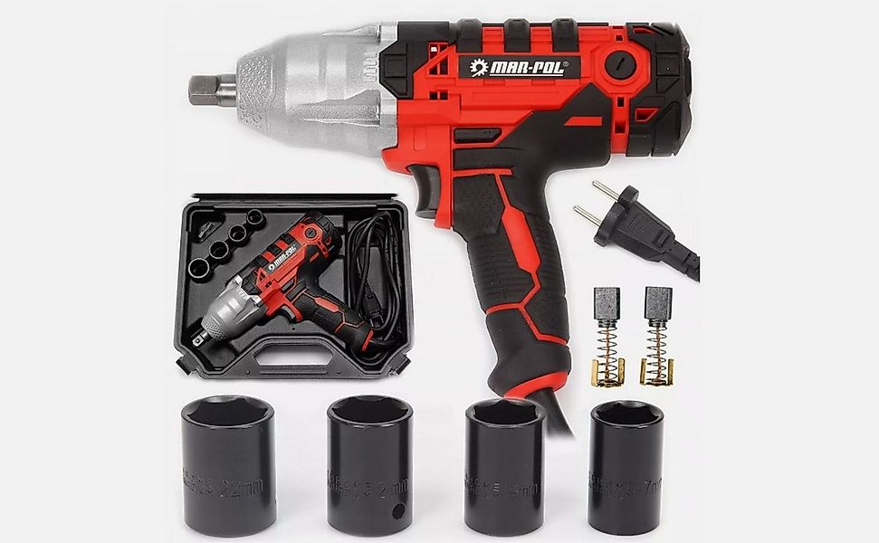 Mar-Pol Schlagschrauber Elektro Schlagschrauber 1/2" 720NM Koffer Nüsse 450 günstig online kaufen