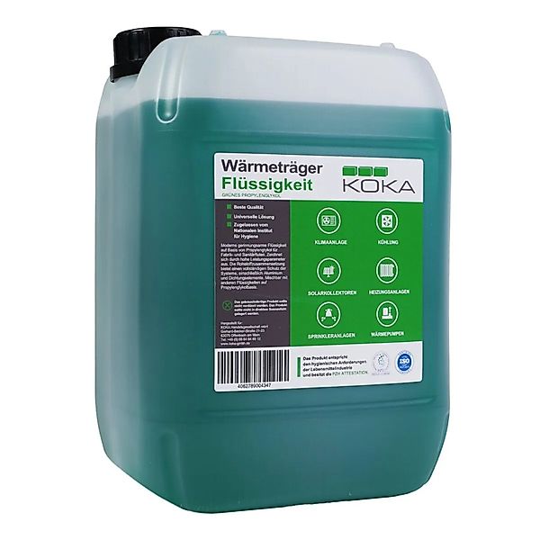 KOKA Solarflüssigkeit Fertiggemisch auf Propylenglykol Basis -35°C 10 Liter günstig online kaufen
