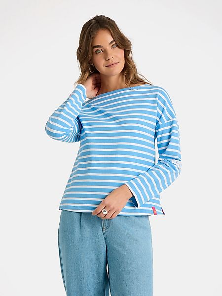 Lieblingsstück Langarmshirt "StineL" mit U-Boot Ausschnitt, Streifenmuster günstig online kaufen