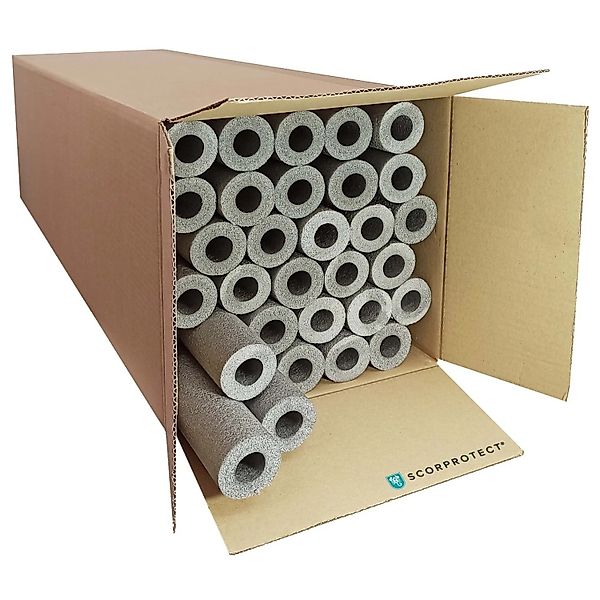 Scorprotect Karton Graue PE Rohrisolierung Angeschlitzt 22 X 13 X 1 Meter günstig online kaufen