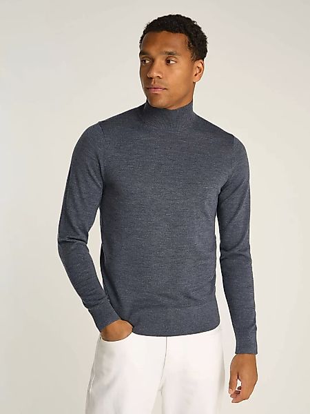 Calvin Klein Rollkragenpullover MERINO MOCK NECK SWEATER mit Markenlabel günstig online kaufen