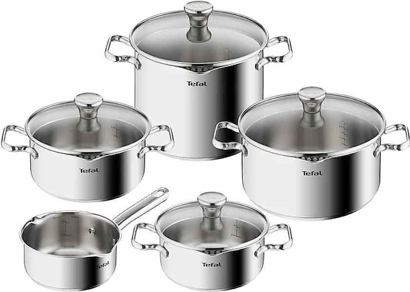 Tefal Topf-Set »Duetto Induktion, robust und hochwertig, Induktions Töpfe S günstig online kaufen
