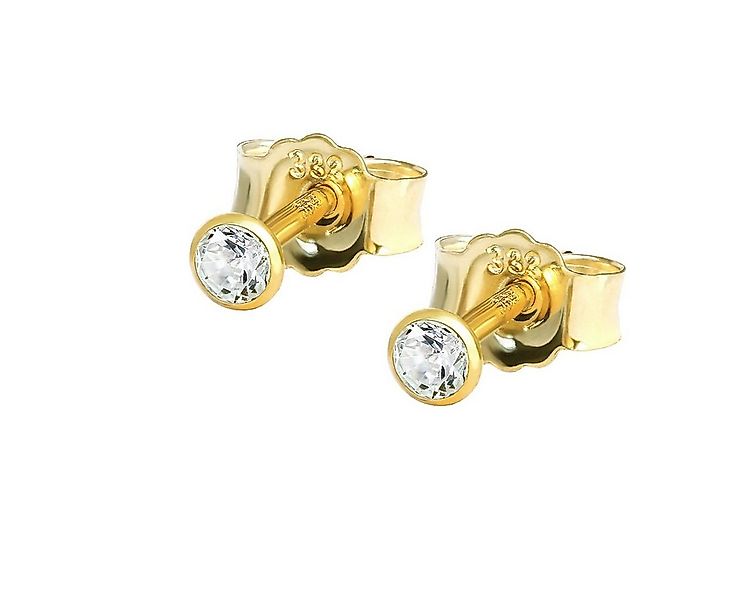 NKlaus Paar Ohrstecker Paar Winzige Ohrstecker 2,0mm Gelbgold 333 8 Karat ( günstig online kaufen