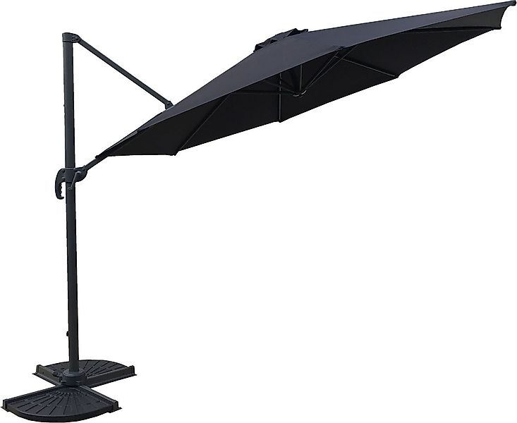 Garden Pleasure Ampelschirm, Deluxe-Ø 300 cm, anthrazit günstig online kaufen