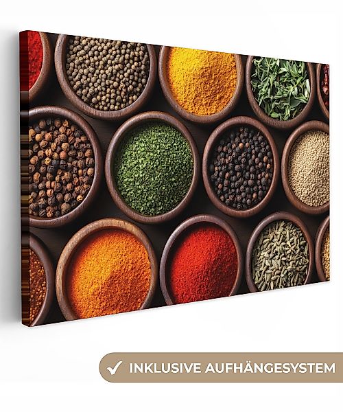 OneMillionCanvasses® Leinwandbild Tabletts - Holz - günstig online kaufen