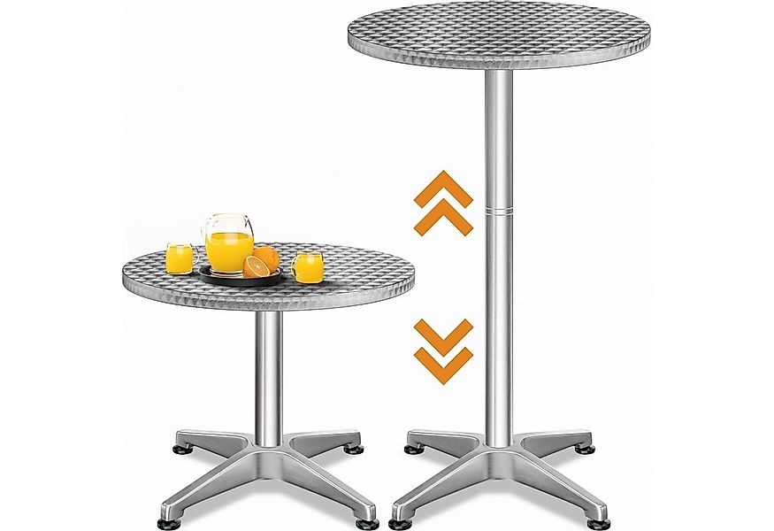 Casaria Stehtisch (1-St), Stabil Höhenverstellbar 70 cm / 115 cm Hoch Alu R günstig online kaufen