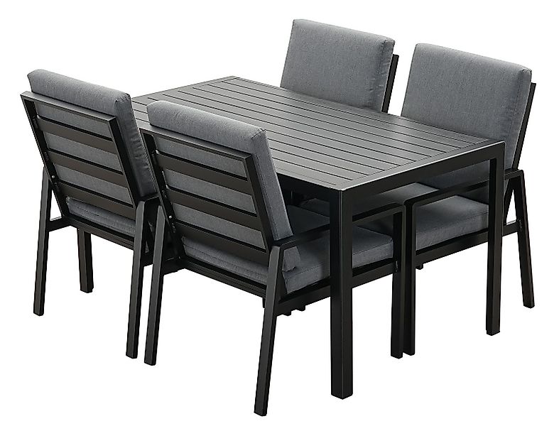 MeXo Gartenlounge-Set Lounge Gartenmöbelset Aluminium für günstig online kaufen