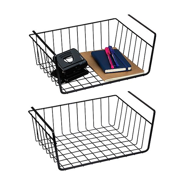 relaxdays Einhängekorb Unterregalhängekorb im 2er Set günstig online kaufen