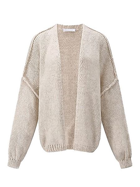 SASSYCLASSY Cardigan Lässiger Oversize Cardigan Damen mit Außennähten Offen günstig online kaufen