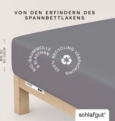 Schlafgut Spannbettlaken "PURE Bio-Baumwolle mit Elasthan, dehnbar blickdic günstig online kaufen