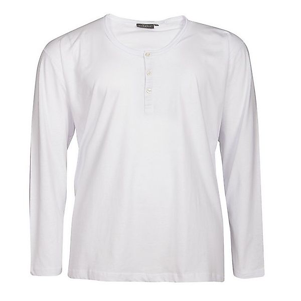 Kitaro Langarmshirt Übergrößen Serafino Basic Langarmshirt weiß Kitaro günstig online kaufen