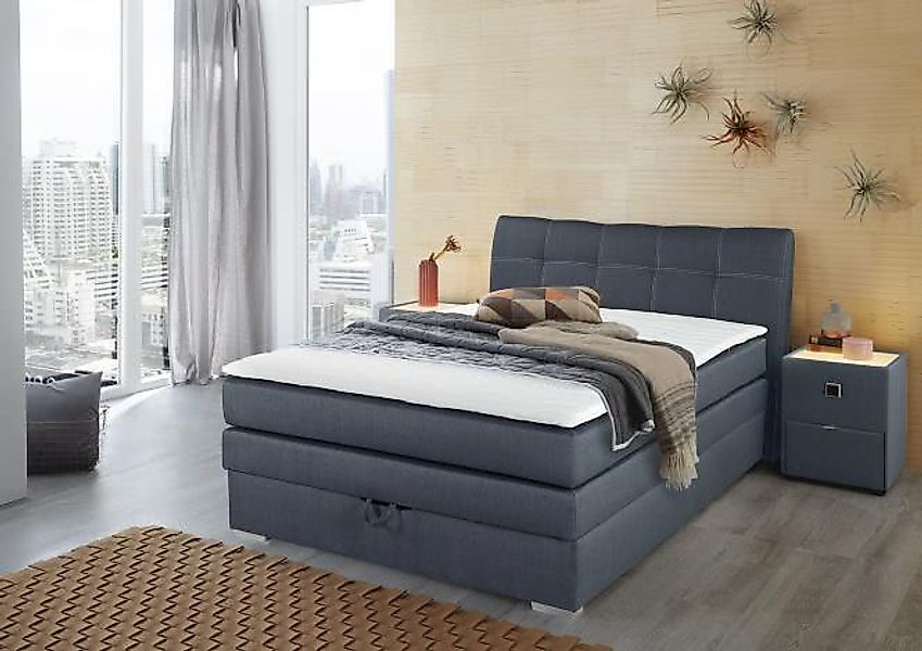 Boxspringbett 140x200 Amelie von Jockenhöfer Blau günstig online kaufen