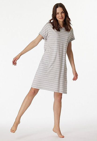 Schiesser Nachthemd Casual Essentials mit garngefärbten Streifen und sportl günstig online kaufen