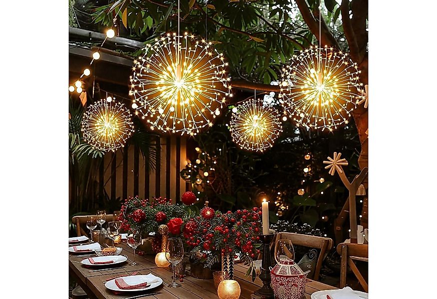 Lapamax LED-Lichterkette Feuerwerk Lichterkette Hängende,LED Weihnachtsbele günstig online kaufen