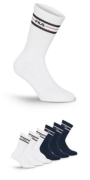 Fila Sportsocken "UNISEX LIFESTYLE PLAIN SOCKS", (6 Paar), mit eingestrickt günstig online kaufen