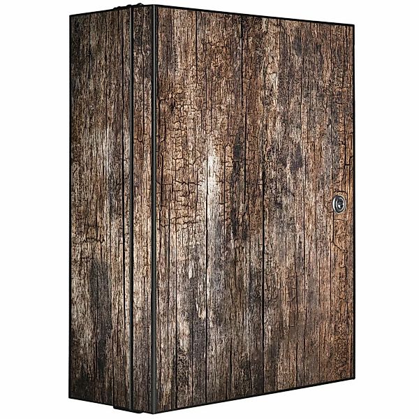 banjado Medizinschrank Stahl Altes Holz (abschließbar, günstig online kaufen