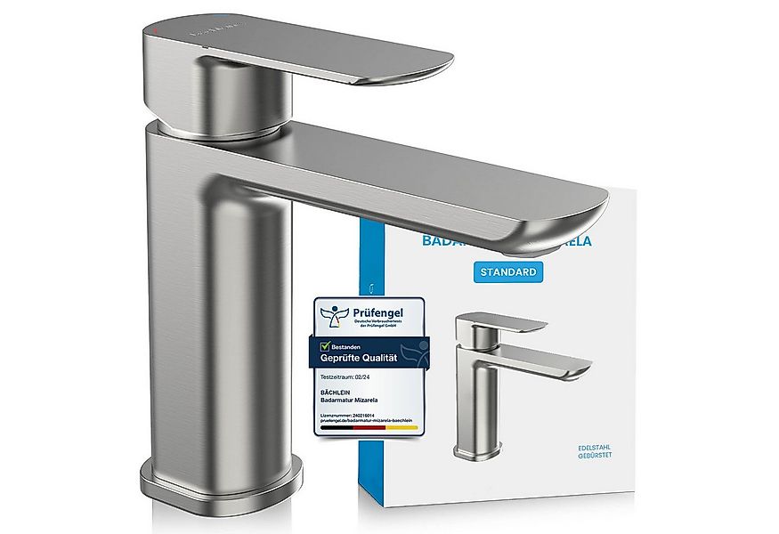 Bächlein Badarmatur Elegante Waschtischarmatur Mizarela (Edelstahl gebürste günstig online kaufen