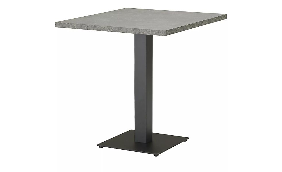 Säulen-Esstisch HPL - schwarz - 80 cm - 76 cm - Tische > Esstische - Möbel günstig online kaufen