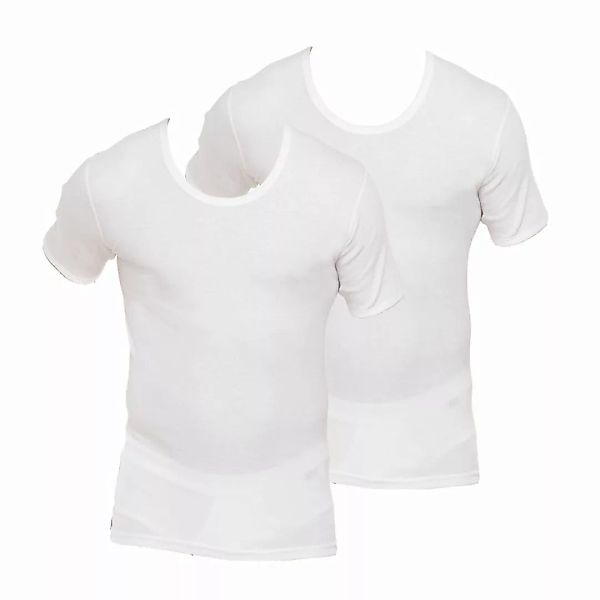 Schiesser 2er Pack Herren Unterhemden 1/2 Arm Baumwolle Doppelripp M-XXXL - günstig online kaufen