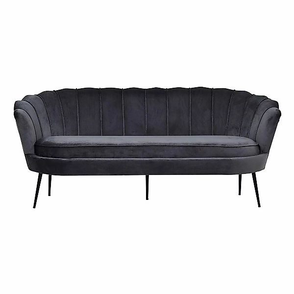 ebuy24 Nice Sofa 3 Personen Velour Grau günstig online kaufen
