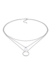 Elli Gliederkette Layer Plättchen Kreis Gedreht günstig online kaufen