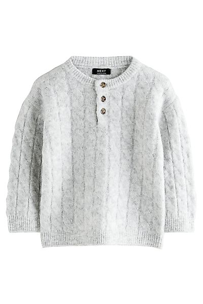 Next Strickpullover Strickpullover mit Henley-Kragen (1-tlg) günstig online kaufen