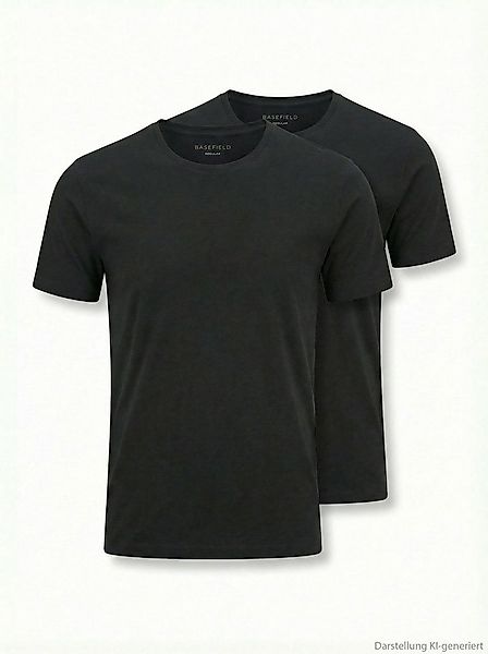 BASEFIELD T-Shirt Basic (SPARPACK) hochwertig, aus weicher Bio-Baumwolle im günstig online kaufen