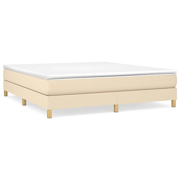 vidaXL Boxspringbett mit Matratze Creme 180x200 cm Stoff1378609 günstig online kaufen