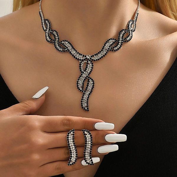 ZEUOPQ Schmuckset Brautschmuck Choker-Set Damen-Schmuck-Set, Hochzeit günstig online kaufen