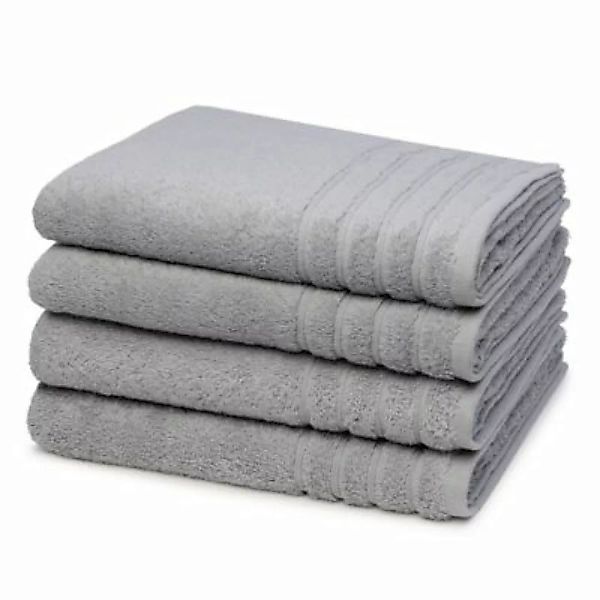 wewofashion® 4 X Handtuch - im Set AIDA Handtücher grau günstig online kaufen