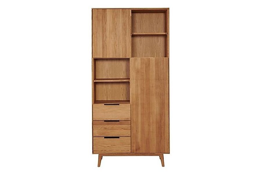 daslagerhaus living Hochschrank Schrank Edinburgh Wildeiche B 103 cm günstig online kaufen