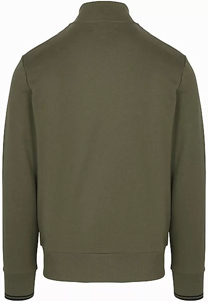 Fred Perry Half Zip Pullover Olivgrün - Größe M günstig online kaufen