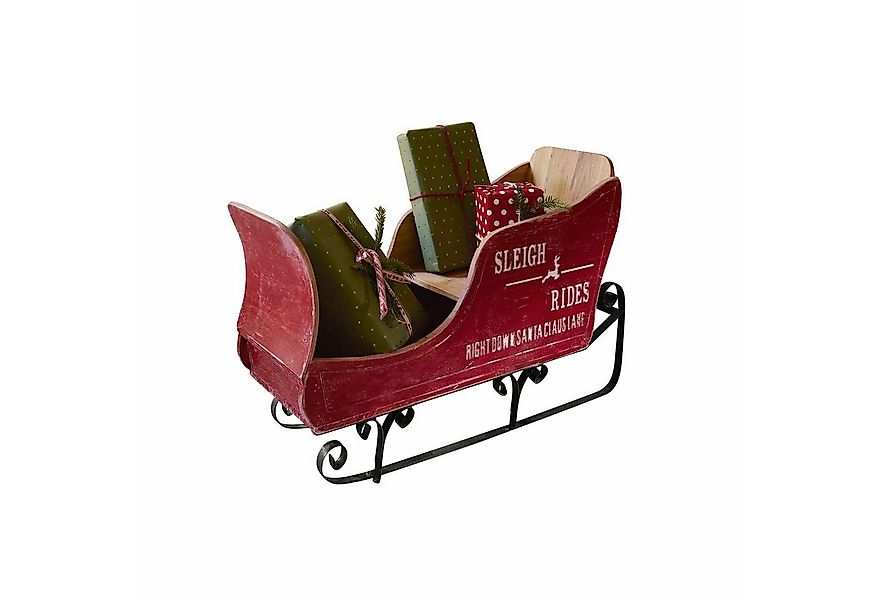 Mirabeau Weihnachtsfigur Deko-Schlitten Maélys rot/schwarz (kein Set, kein günstig online kaufen