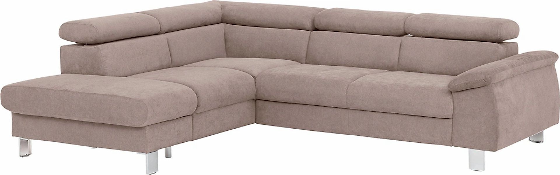 COTTA Ecksofa "Komaris L-Form mit Kopfteilverstellung", wahlweise mit Bettf günstig online kaufen