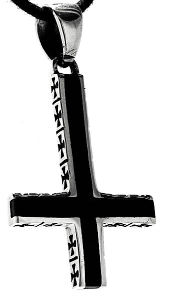 Kiss of Leather Kettenanhänger umgedrehtes Kreuz günstig online kaufen