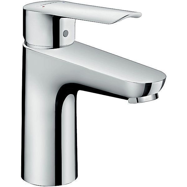 hansgrohe Waschtischarmatur Logis E 100 Wasserhahn Bad mit Zugstange Chrom günstig online kaufen