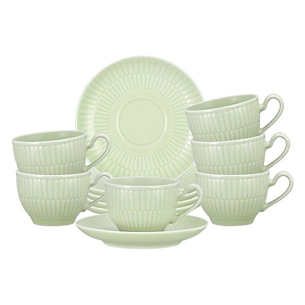 Seltmann Weiden Amina Espressotasse mit Untertasse 100 ml 6er Set Seladon günstig online kaufen