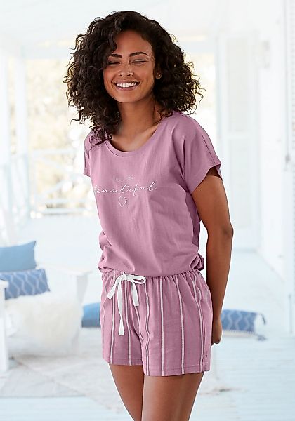 Vivance Dreams Shorty 2-teilig, 2 tlg. mit Frontdruck günstig online kaufen