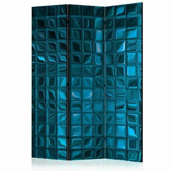 artgeist Paravent Azure Mosaic [Room Dividers] blau Gr. 135 x 172 günstig online kaufen