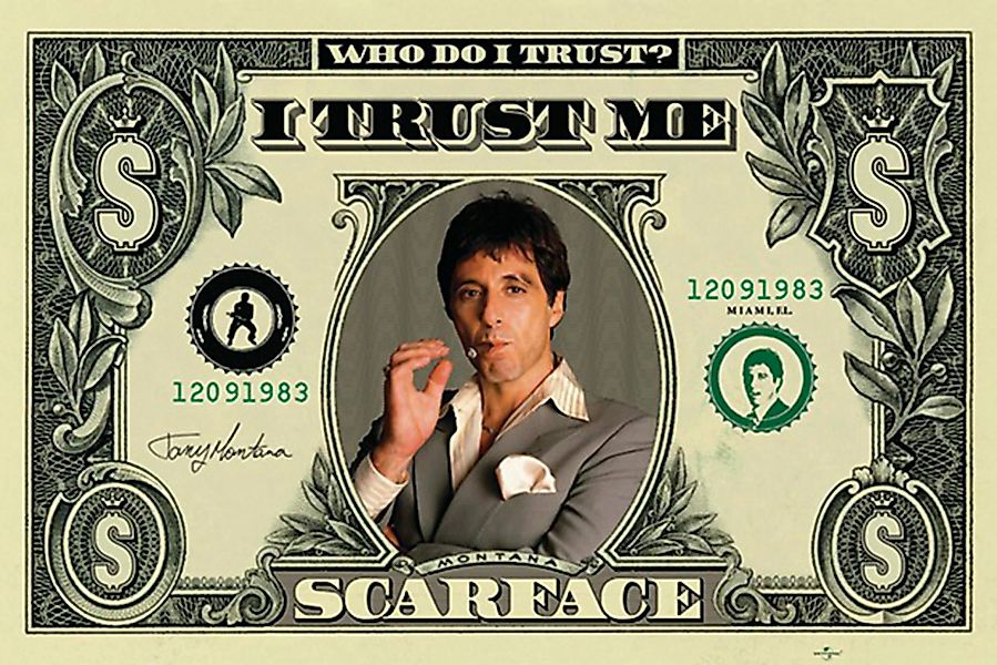 PYRAMID Poster Scarface Dollarschein (Who do günstig online kaufen