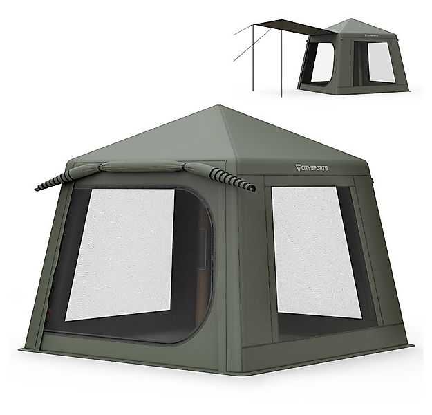 CITYSPORTS aufblasbares Zelt Campingzelt für 4-6 Personen, 5.2m², Mit feuch günstig online kaufen